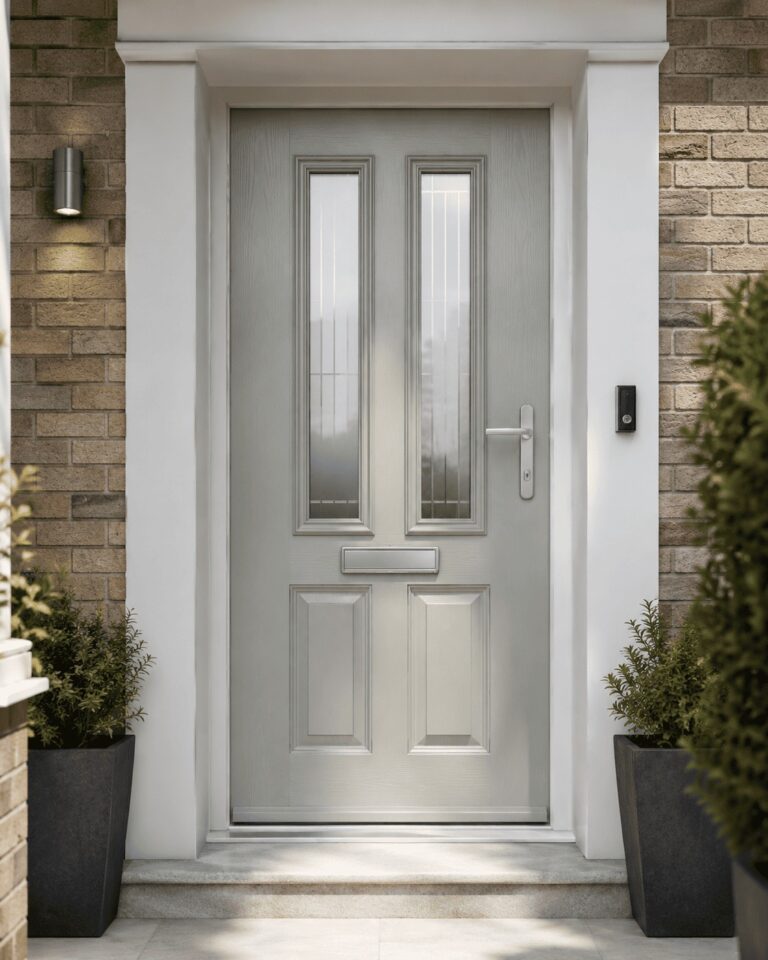 Glazed composite door with privacy glass for Essex property